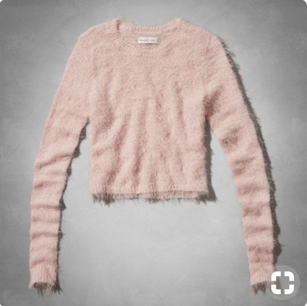 Pink fuzzy sweater